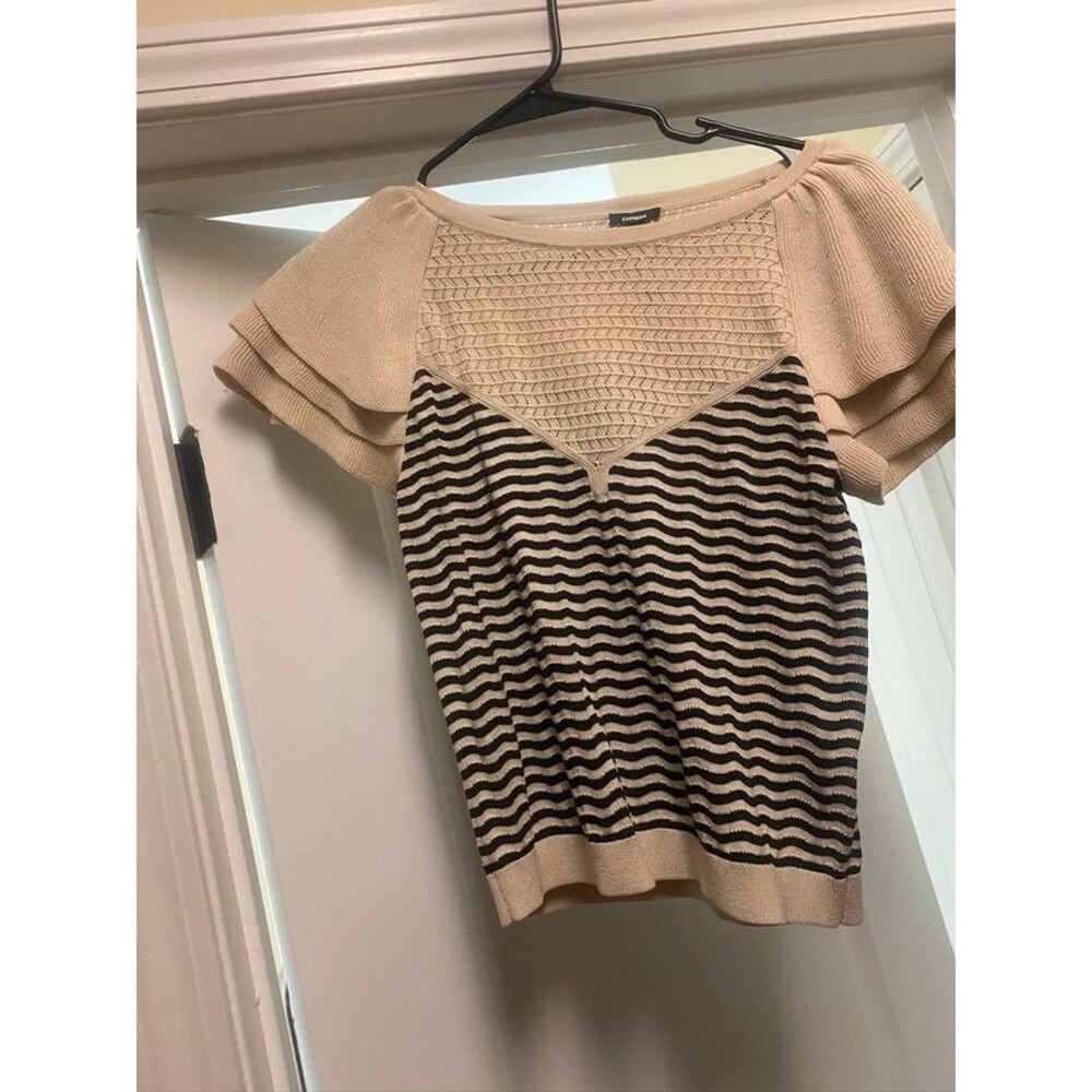 Express XS Striped Sweater Blouse